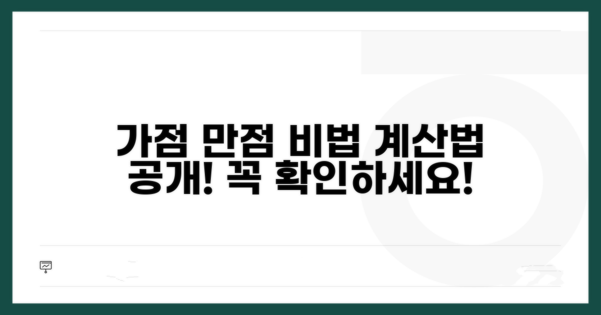 가점 만점 받는 계산법 알아보기