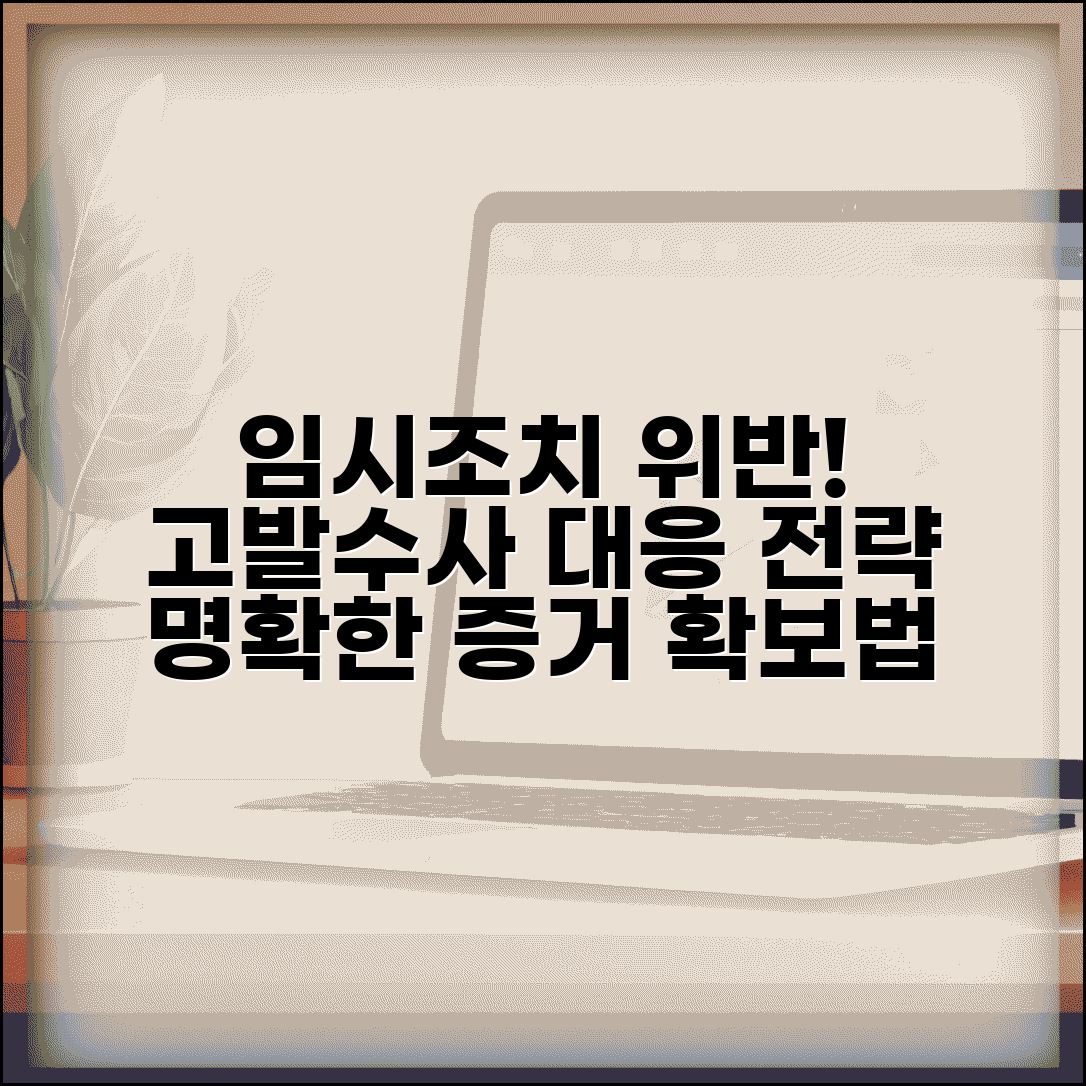 임시조치 위반 고발 및 수사 | 위반 행위 입증 방법 | 고발장 작성 요령 | 수사기관 대응