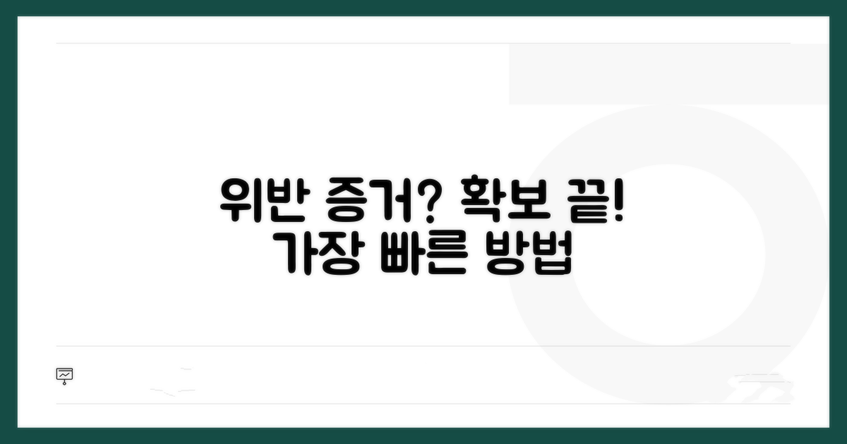 위반 증거 확보 방법