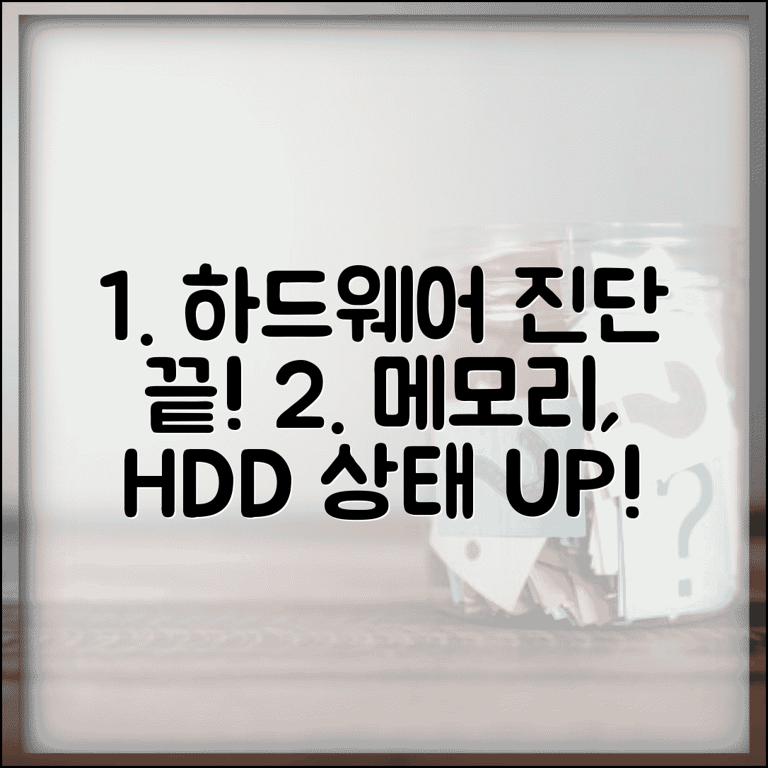 하드웨어 진단 도구 활용 | 메모리 테스트부터 하드디스크 S.M.A.R.T 정보까지 하드웨어 상태 점검
