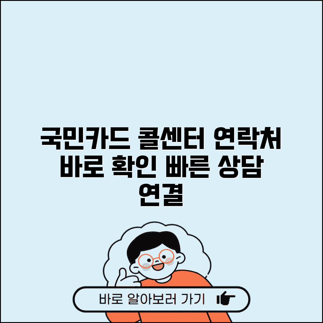 국민카드 고객센터 전화번호 | 국민카드 고객지원 연락처