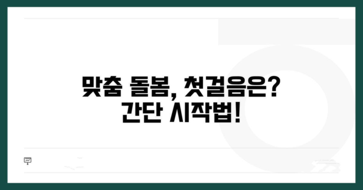 맞춤 돌봄 계획, 이렇게 시작해요