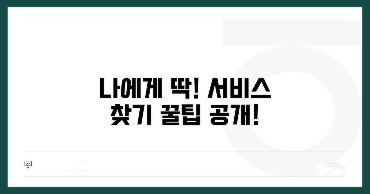 나에게 맞는 서비스 찾는 팁