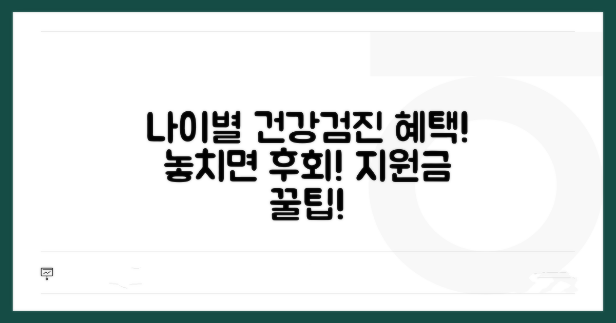 연령대별 건강검진 혜택과 지원