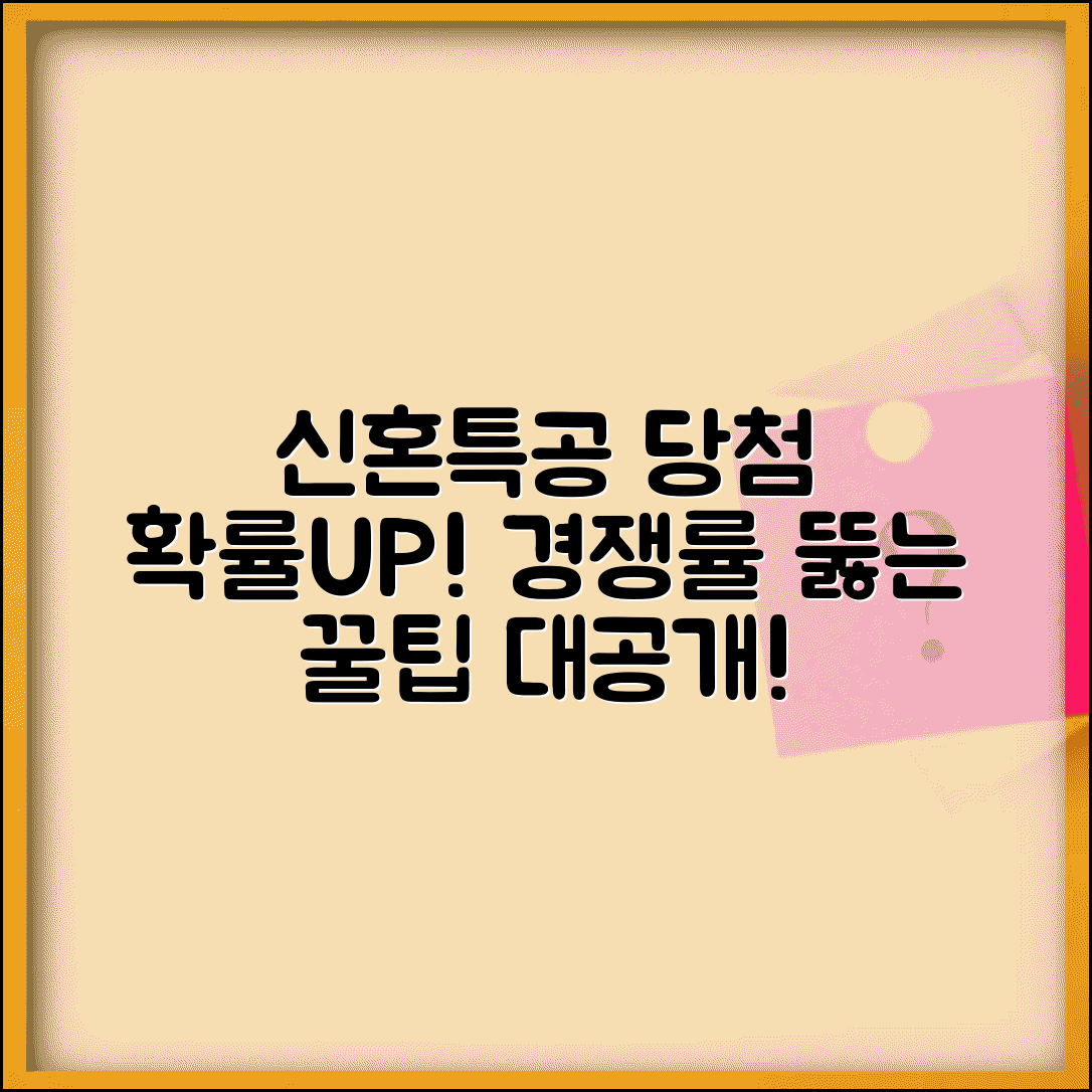 신혼부부 특별공급 당첨 확률 | 경쟁률과 당첨 전략
