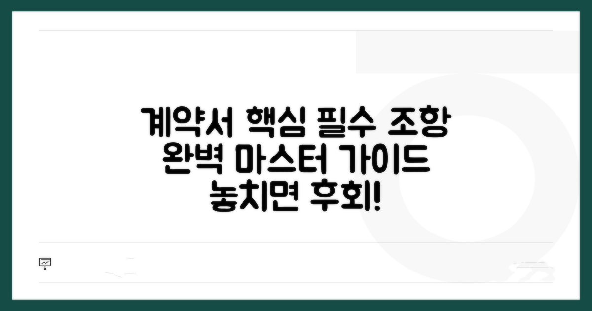 계약서 필수 조항 완벽 가이드