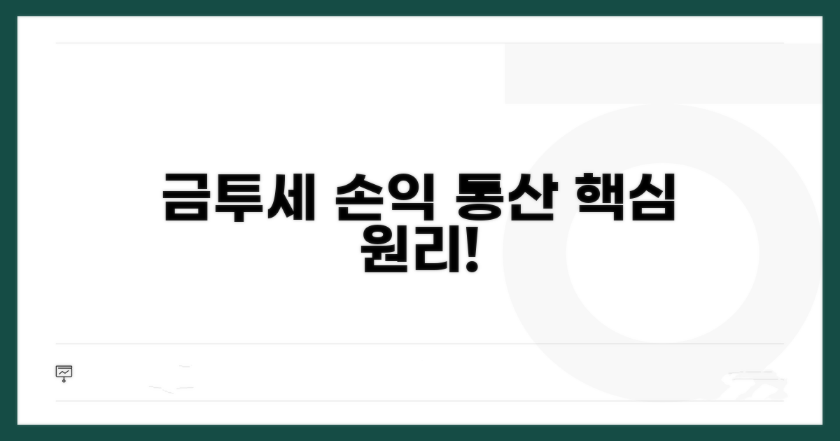 금투세 손익통산 원리 파헤치기