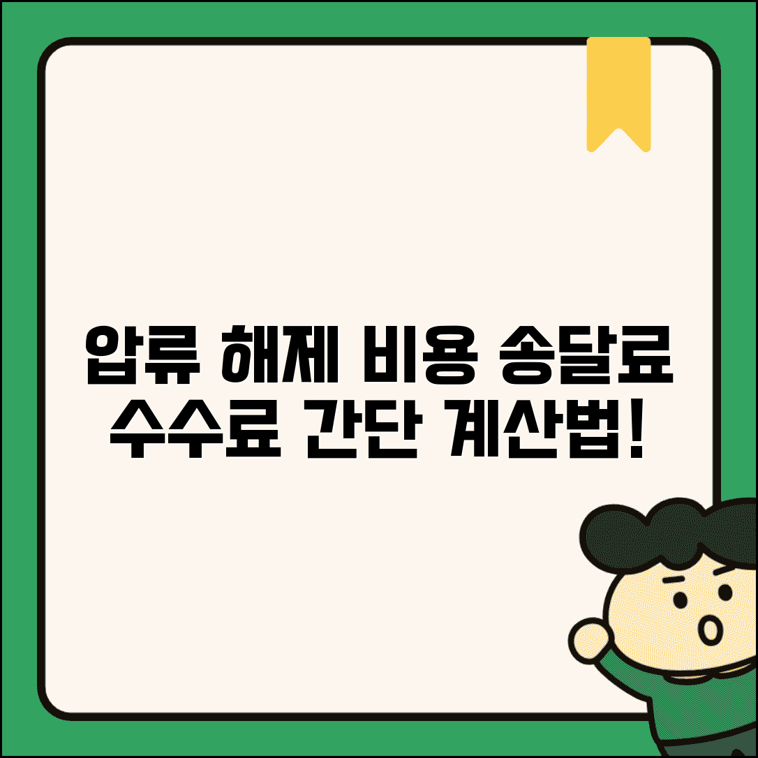 압류해제 비용 및 송달료 | 압류해제신청 수수료 계산법