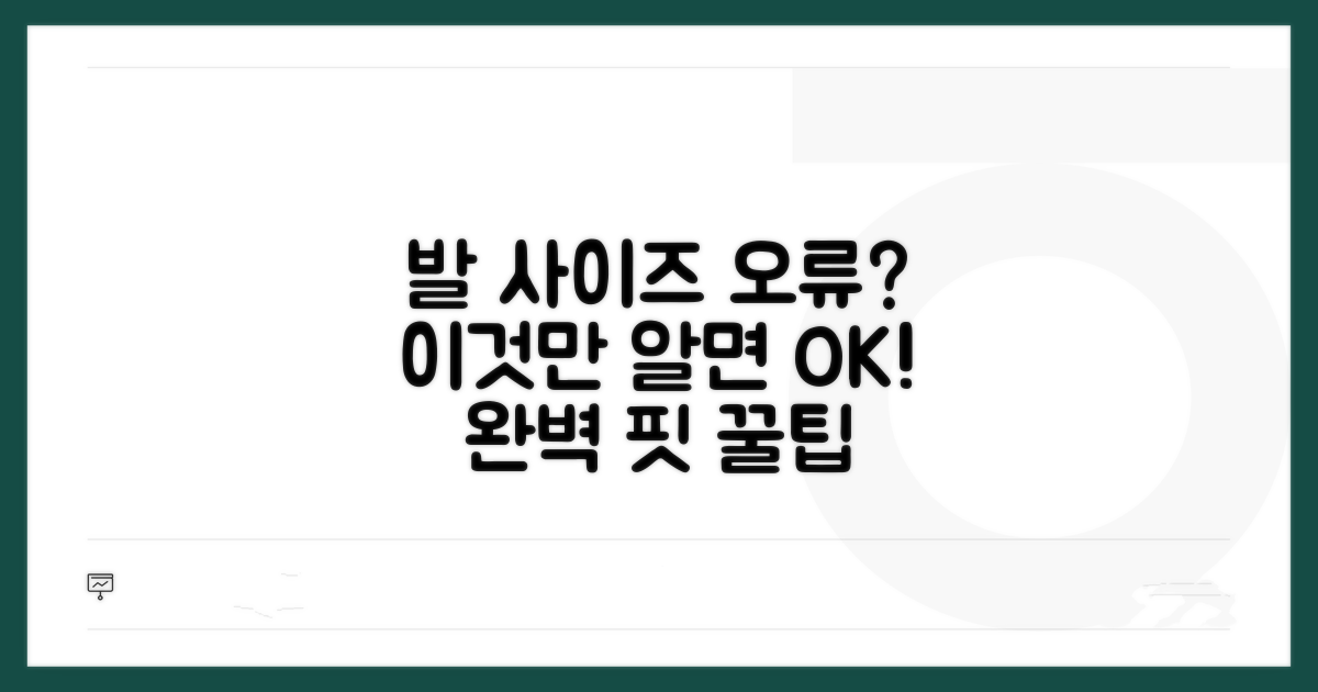 발 사이즈 오류 피하는 꿀팁