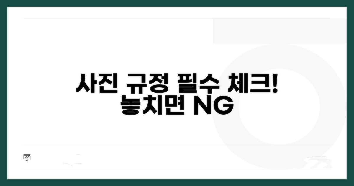 사진 규정, 이것만은 꼭 지키세요