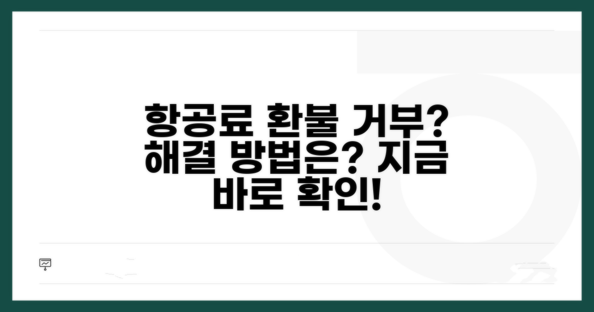 항공료 환불 거부? 해결 방법은?