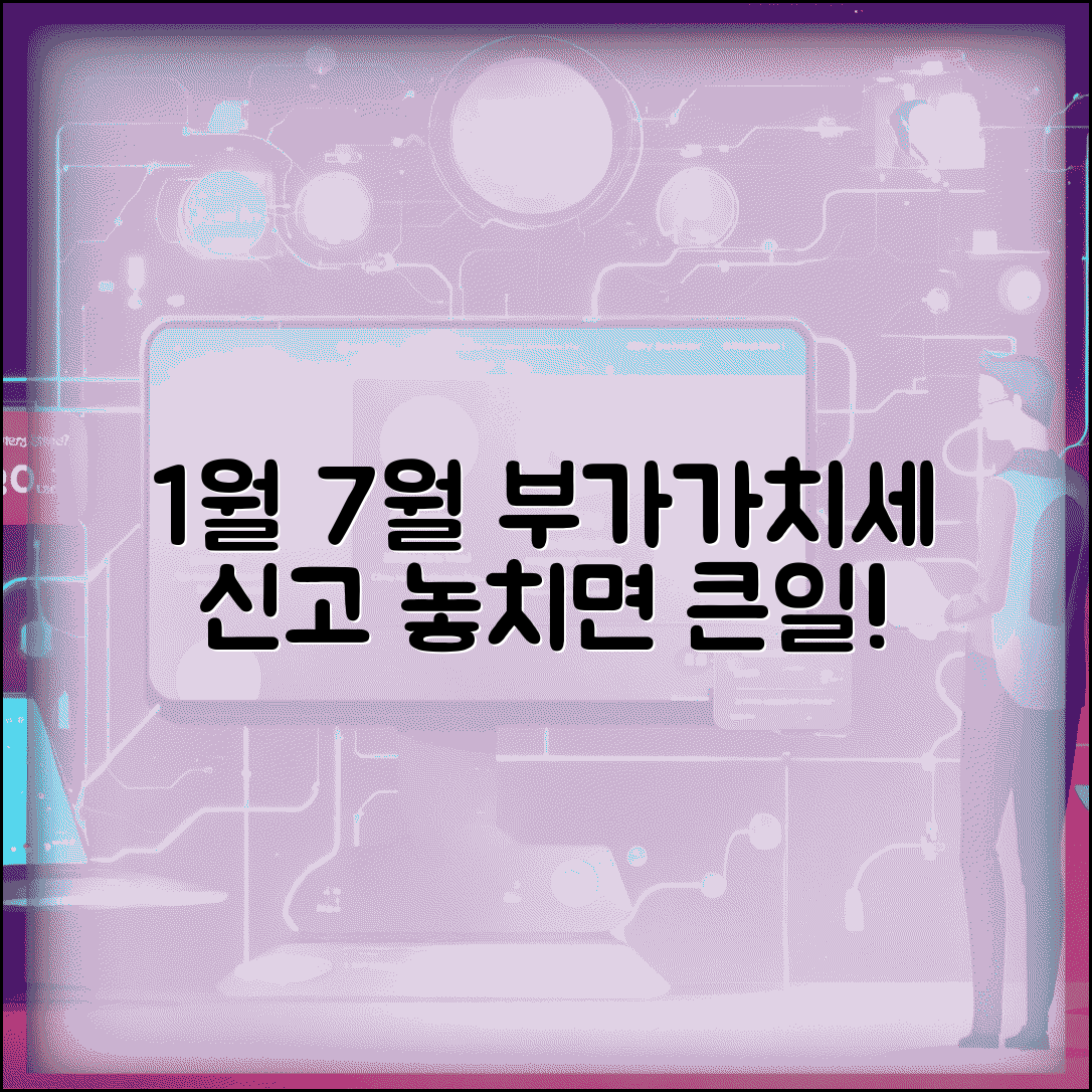 부가가치세 신고 기간 1월 7월 | 부가세 확정신고 예정신고 기간