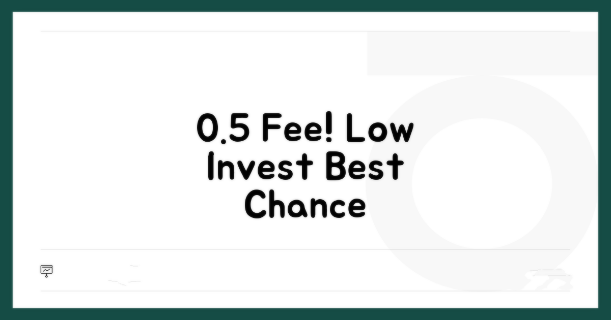 0.5% 수수료와 투자 조건