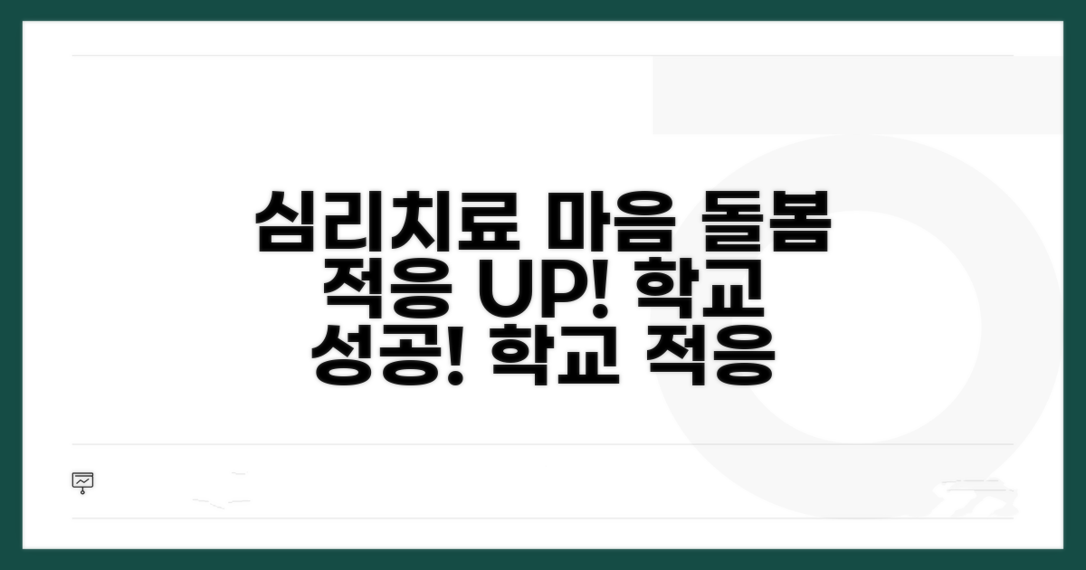 심리 치료와 학교 적응 돕기