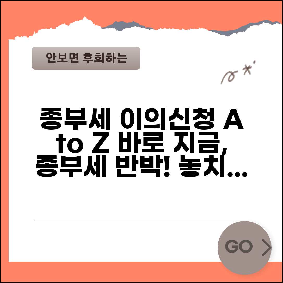 종합부동산세 이의신청 방법 | 종부세 이의 신청 절차