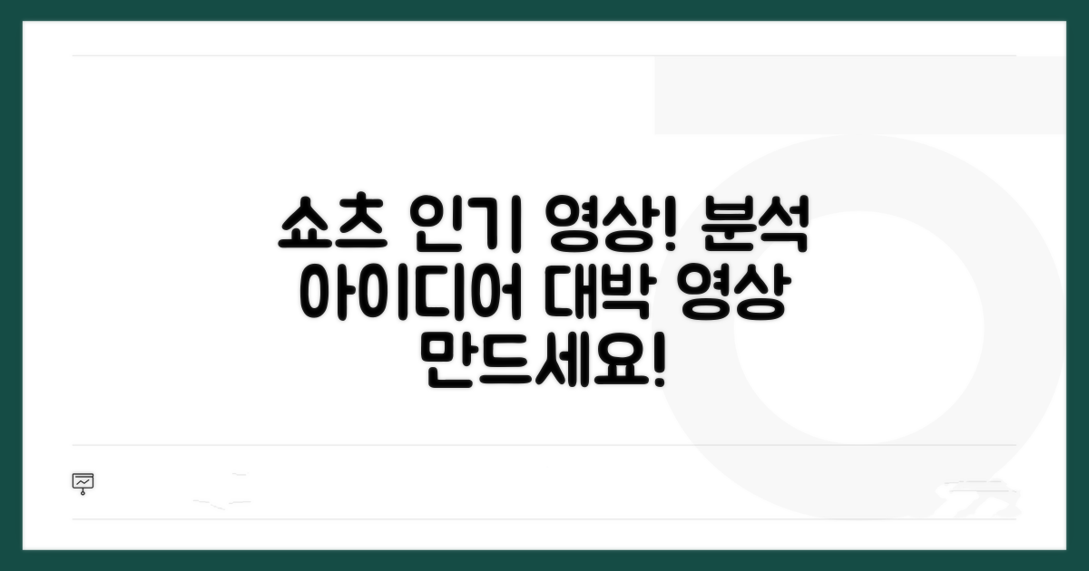 쇼츠 인기 영상 분석 및 아이디어