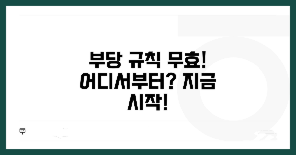 부당 규칙 무효, 어디서부터 시작?