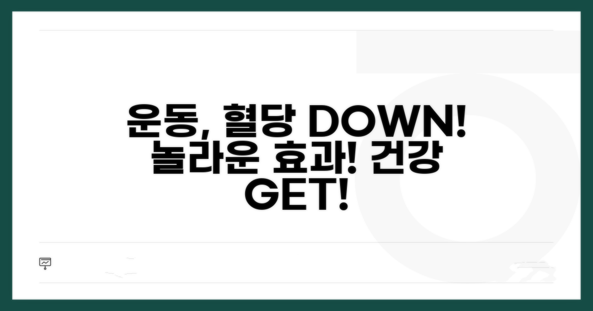 운동이 혈당 조절에 미치는 놀라운 효과