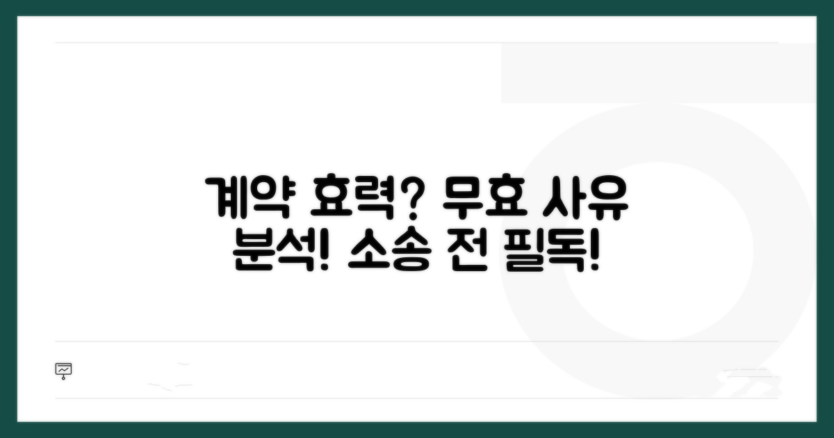 계약 효력 다툼, 무효 사유 분석