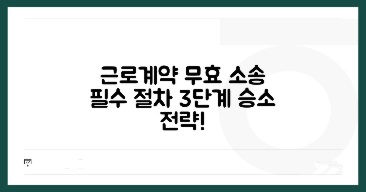 근로계약 무효 소송 기본 절차