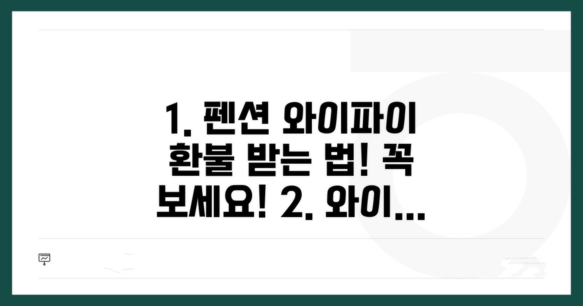 펜션 와이파이 안됨, 환불받는 법