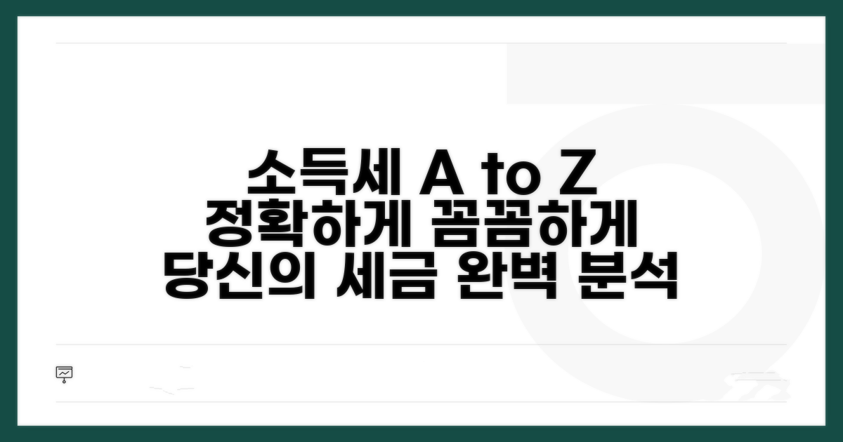 소득세 산정 방식 완벽 분석