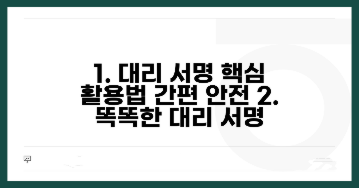 효과적인 대리 서명 활용법