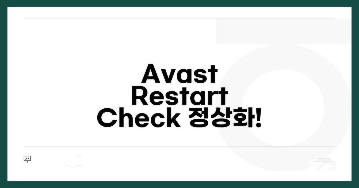 Avast 서비스 재시작 및 점검