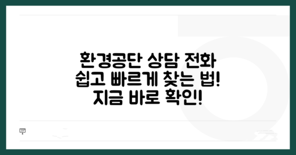 환경공단 상담 전화 쉽게 찾기