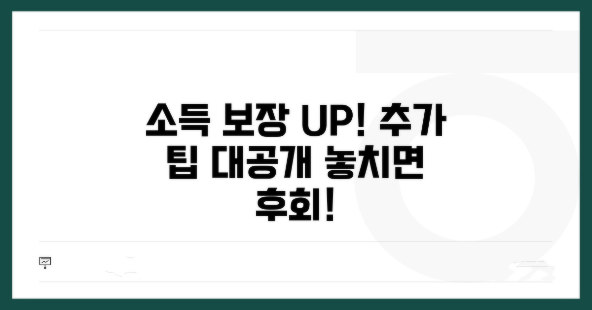 현명하게 소득 보장받는 추가 팁