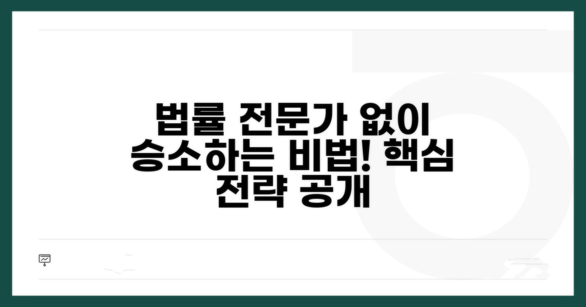 변호사 선임 없이 승소 전략