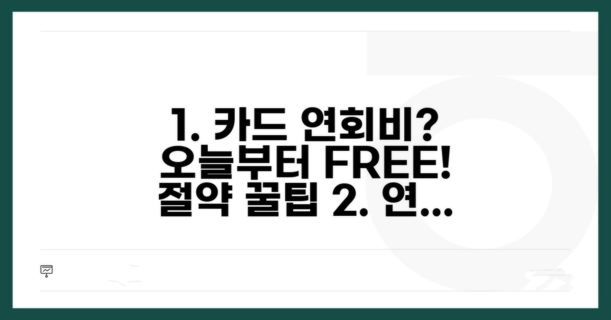 나에게 맞는 카드 연회비 절약 팁