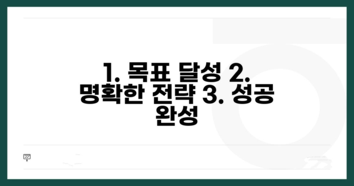 목표 달성, 명확한 전략으로 완성하기