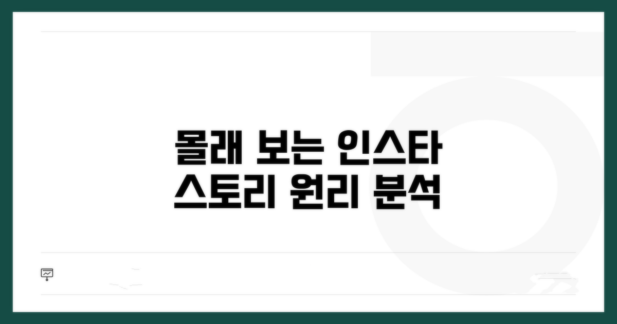 인스타 스토리 몰래보기 원리 분석