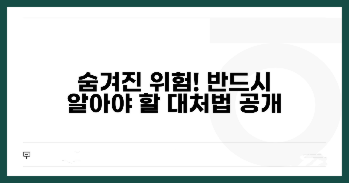 주의! 숨겨진 위험성과 대처법