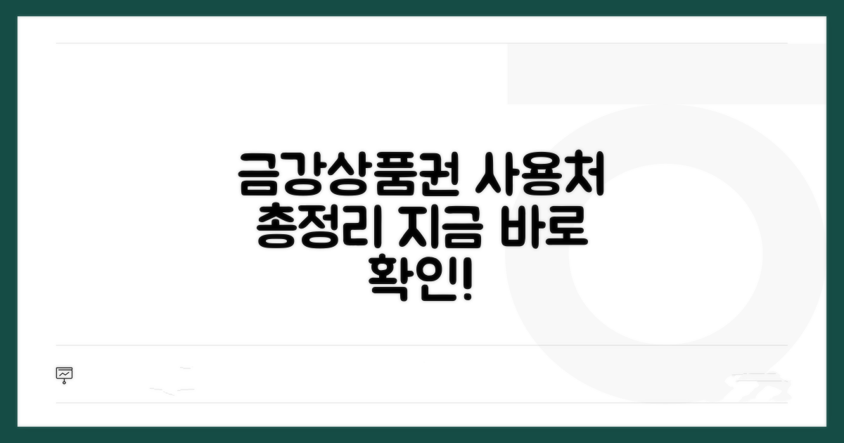 금강제화 상품권 사용처 한눈에