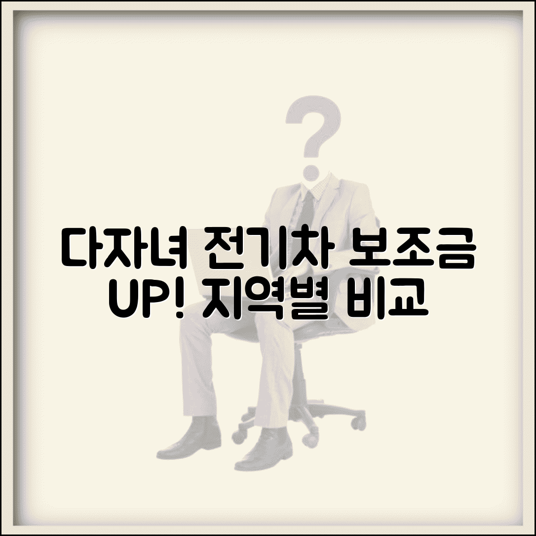 다자녀가구 전기차 보조금 추가 혜택 | 지역별 지원금액 비교