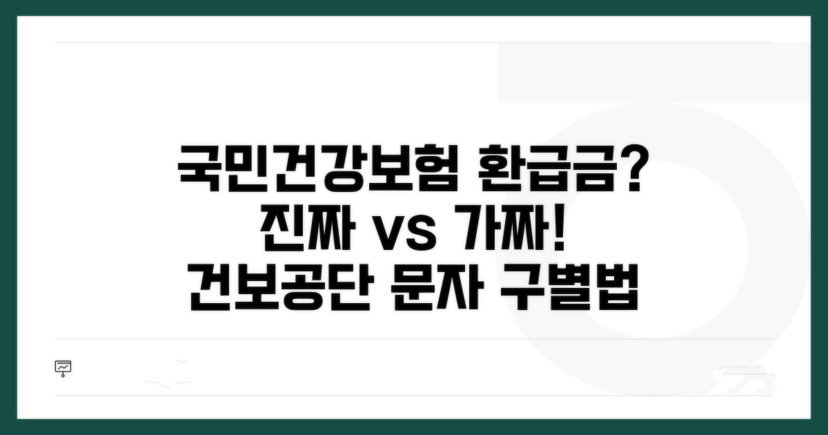 국민건강보험 환급금 문자 진짜 가짜 | 건보공단 안내문자 구별법