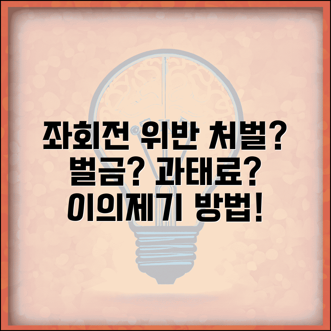 좌회전 신호위반 처벌 및 벌점 | 과태료 금액 | 대응 및 이의제기 방법