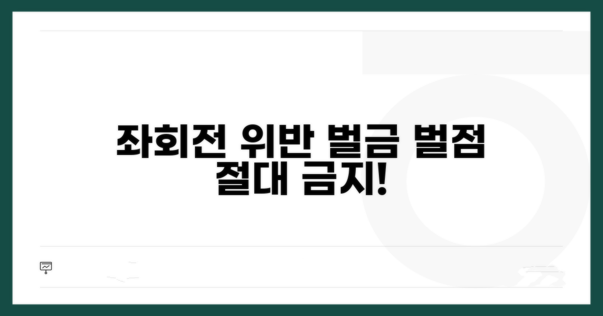 좌회전 신호위반 처벌과 벌점