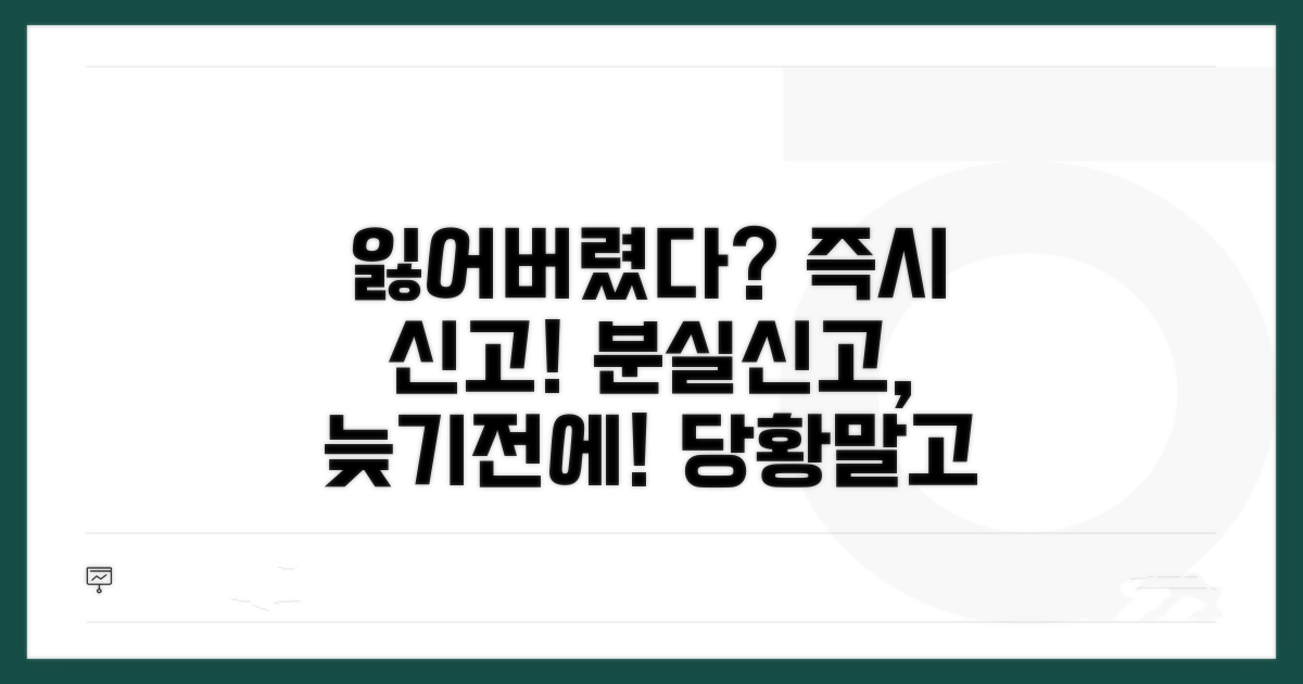 분실 즉시 해야 할 신고 절차