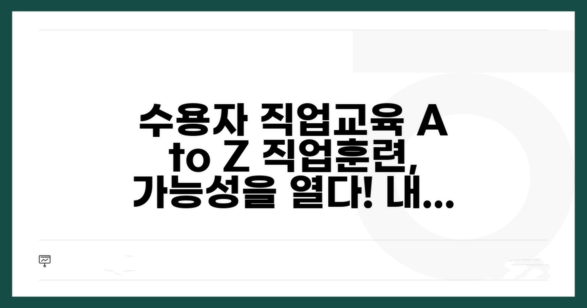 수용자 직업교육 내용 알아보기