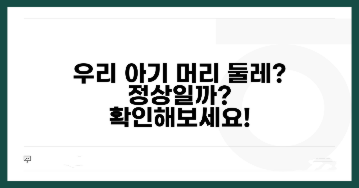 우리 아기 머리둘레 정상일까?
