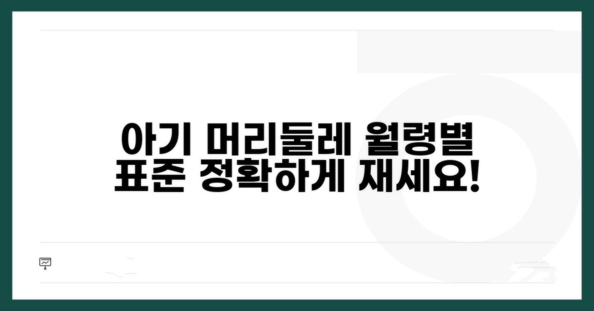 월령별 아기 머리둘레 측정 기준