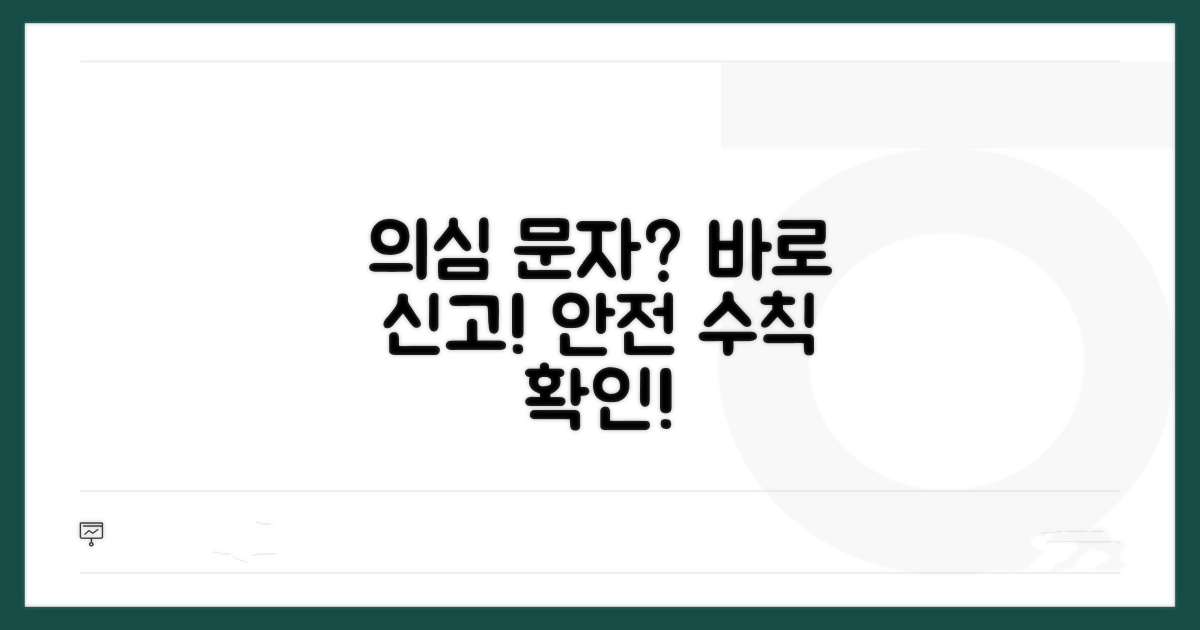 의심 문자 즉시 신고 및 예방 수칙
