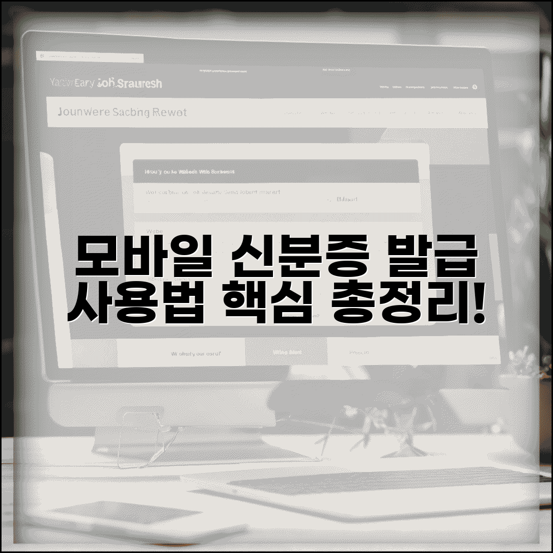 모바일 신분증 발급방법 | 모바일 주민등록증 신청과 사용법
