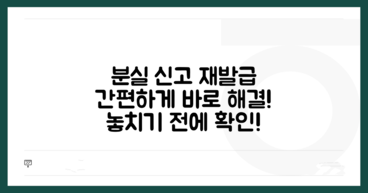 분실 신고 및 재발급 절차