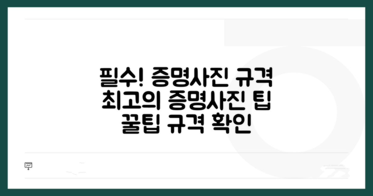 증명사진 규격과 촬영 팁