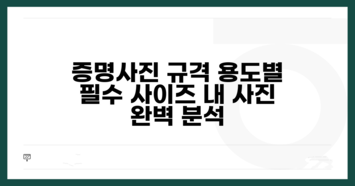 용도별 증명사진 크기 기준