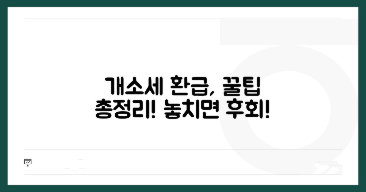 개별소비세 환급 받는 방법